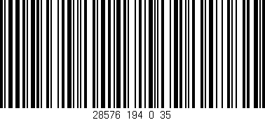 Código de barras (EAN, GTIN, SKU, ISBN): '28576_194_0_35'
