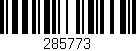 Código de barras (EAN, GTIN, SKU, ISBN): '285773'