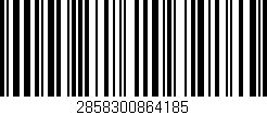 Código de barras (EAN, GTIN, SKU, ISBN): '2858300864185'