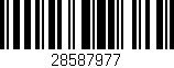 Código de barras (EAN, GTIN, SKU, ISBN): '28587977'