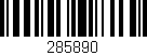 Código de barras (EAN, GTIN, SKU, ISBN): '285890'