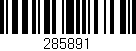 Código de barras (EAN, GTIN, SKU, ISBN): '285891'