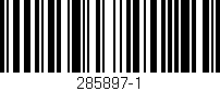 Código de barras (EAN, GTIN, SKU, ISBN): '285897-1'