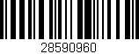 Código de barras (EAN, GTIN, SKU, ISBN): '28590960'