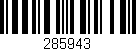 Código de barras (EAN, GTIN, SKU, ISBN): '285943'