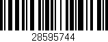 Código de barras (EAN, GTIN, SKU, ISBN): '28595744'