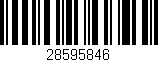 Código de barras (EAN, GTIN, SKU, ISBN): '28595846'