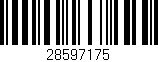 Código de barras (EAN, GTIN, SKU, ISBN): '28597175'
