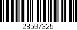 Código de barras (EAN, GTIN, SKU, ISBN): '28597325'