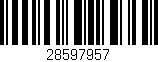 Código de barras (EAN, GTIN, SKU, ISBN): '28597957'