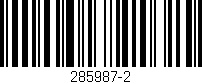 Código de barras (EAN, GTIN, SKU, ISBN): '285987-2'