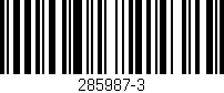 Código de barras (EAN, GTIN, SKU, ISBN): '285987-3'
