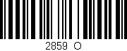 Código de barras (EAN, GTIN, SKU, ISBN): '2859_O'