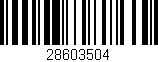 Código de barras (EAN, GTIN, SKU, ISBN): '28603504'