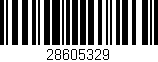 Código de barras (EAN, GTIN, SKU, ISBN): '28605329'