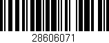 Código de barras (EAN, GTIN, SKU, ISBN): '28606071'