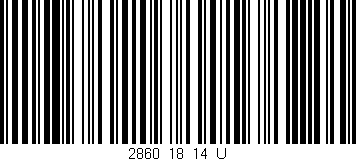 Código de barras (EAN, GTIN, SKU, ISBN): '2860_18_14_U'