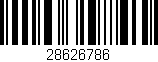 Código de barras (EAN, GTIN, SKU, ISBN): '28626786'
