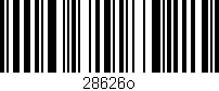 Código de barras (EAN, GTIN, SKU, ISBN): '28626o'
