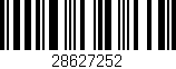 Código de barras (EAN, GTIN, SKU, ISBN): '28627252'