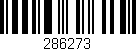 Código de barras (EAN, GTIN, SKU, ISBN): '286273'