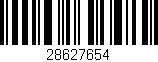 Código de barras (EAN, GTIN, SKU, ISBN): '28627654'
