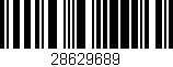 Código de barras (EAN, GTIN, SKU, ISBN): '28629689'