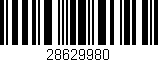 Código de barras (EAN, GTIN, SKU, ISBN): '28629980'