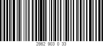 Código de barras (EAN, GTIN, SKU, ISBN): '2862_903_0_33'