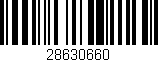 Código de barras (EAN, GTIN, SKU, ISBN): '28630660'