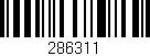 Código de barras (EAN, GTIN, SKU, ISBN): '286311'