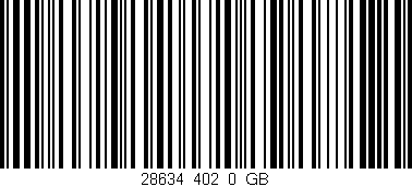 Código de barras (EAN, GTIN, SKU, ISBN): '28634_402_0_GB'