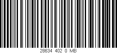 Código de barras (EAN, GTIN, SKU, ISBN): '28634_402_0_MB'