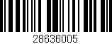 Código de barras (EAN, GTIN, SKU, ISBN): '28636005'