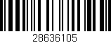 Código de barras (EAN, GTIN, SKU, ISBN): '28636105'