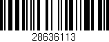 Código de barras (EAN, GTIN, SKU, ISBN): '28636113'