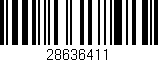 Código de barras (EAN, GTIN, SKU, ISBN): '28636411'