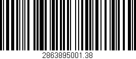 Código de barras (EAN, GTIN, SKU, ISBN): '2863895001.38'
