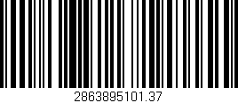 Código de barras (EAN, GTIN, SKU, ISBN): '2863895101.37'