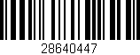Código de barras (EAN, GTIN, SKU, ISBN): '28640447'