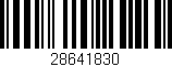 Código de barras (EAN, GTIN, SKU, ISBN): '28641830'