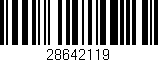 Código de barras (EAN, GTIN, SKU, ISBN): '28642119'