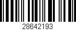 Código de barras (EAN, GTIN, SKU, ISBN): '28642193'