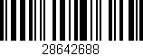 Código de barras (EAN, GTIN, SKU, ISBN): '28642688'