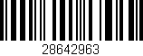 Código de barras (EAN, GTIN, SKU, ISBN): '28642963'