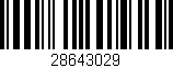 Código de barras (EAN, GTIN, SKU, ISBN): '28643029'