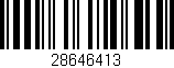 Código de barras (EAN, GTIN, SKU, ISBN): '28646413'