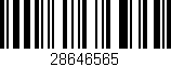 Código de barras (EAN, GTIN, SKU, ISBN): '28646565'