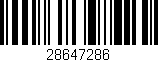 Código de barras (EAN, GTIN, SKU, ISBN): '28647286'