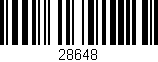 Código de barras (EAN, GTIN, SKU, ISBN): '28648'